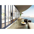 Средиземноморский балкон Алюминиевое стекло Большие раздвижные двери, водонепроницаемые, нержавеющие и коррозионно-стойкие двери